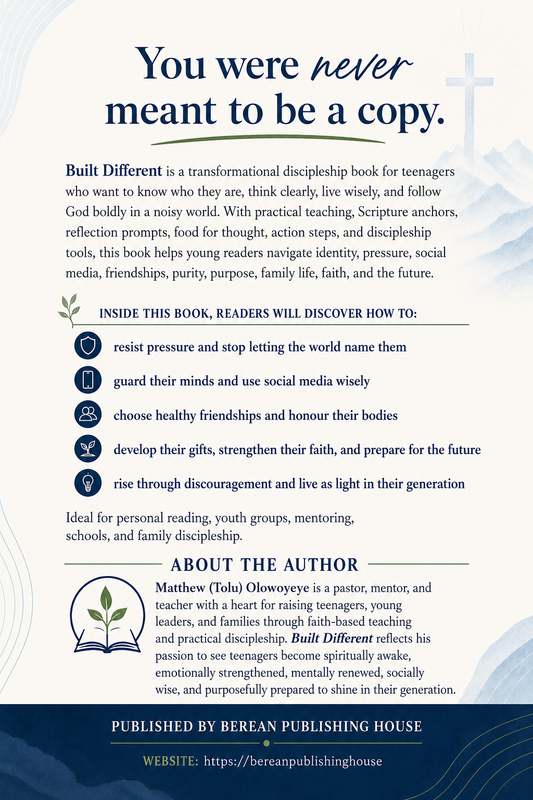 Built Different: Becoming the Teenager God Designed You to Be