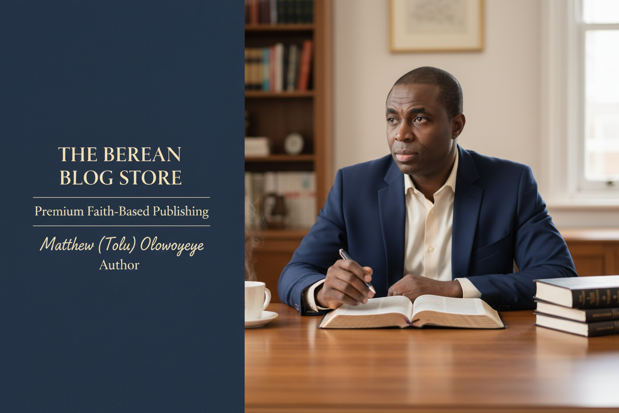 The Berean Blog Store author banner